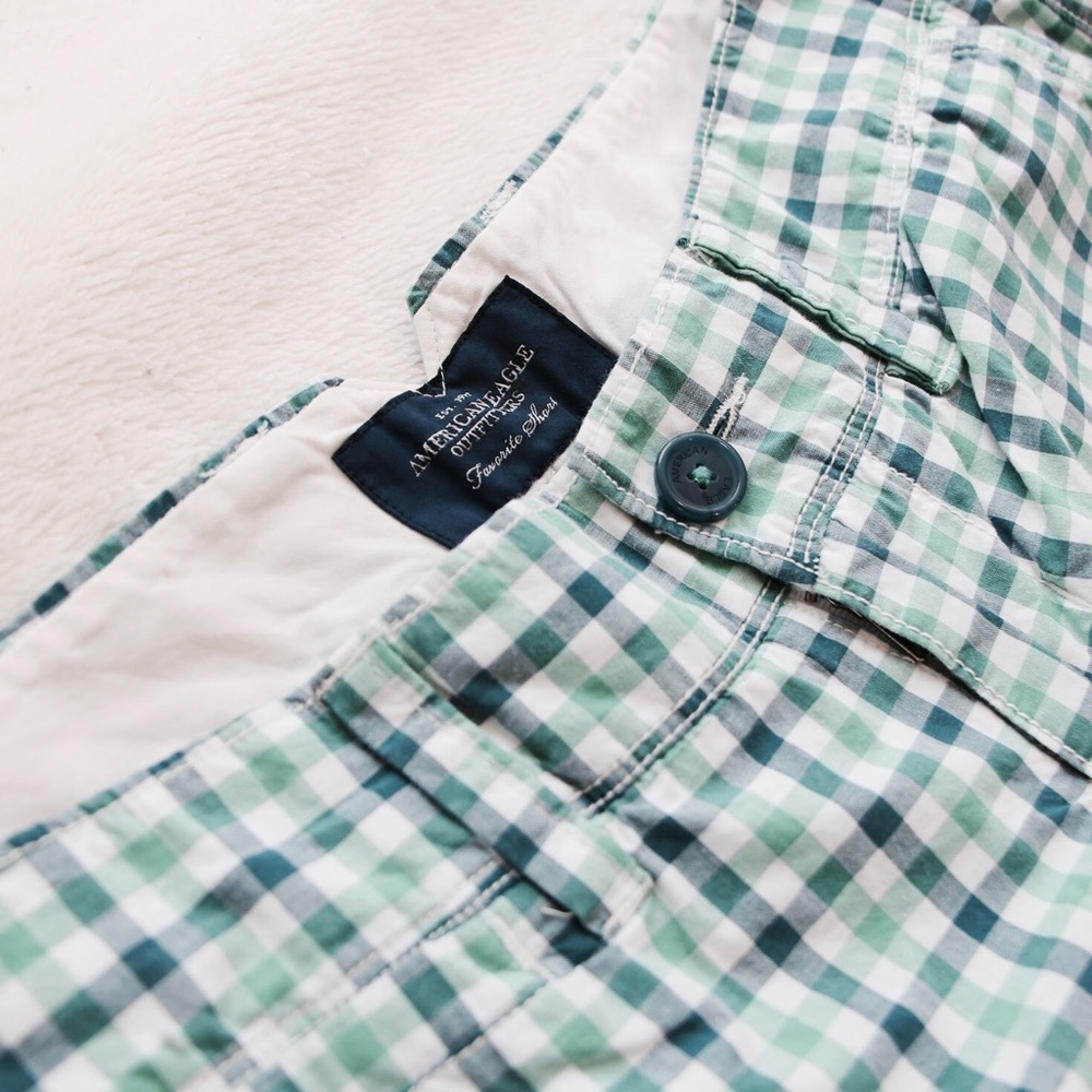 American Eagle Plaid Shorts